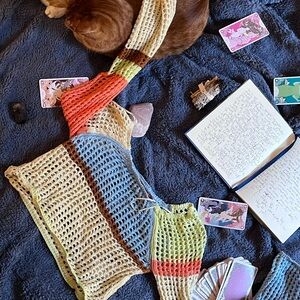 Urban Outfitters Multicolor Crochet Crop Top